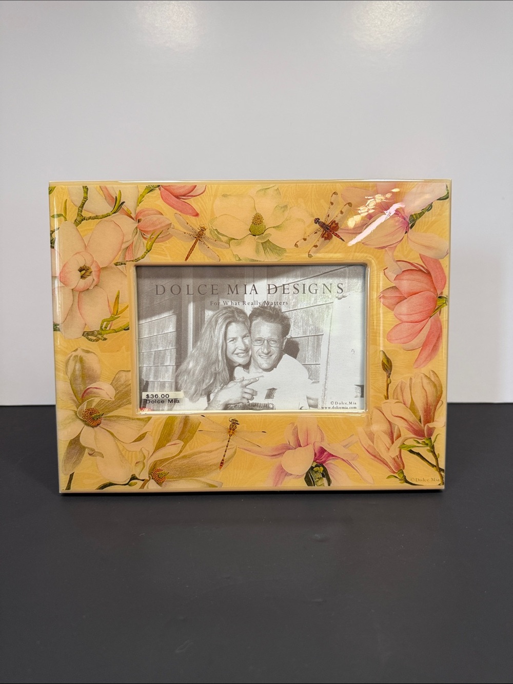 Dolce Mia Yellow Floral Picture Frame